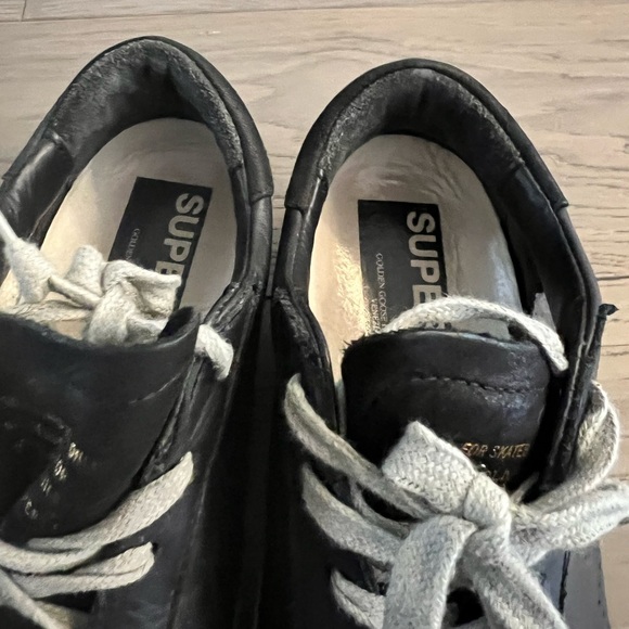 Golden Goose Black Superstar Sneakers - Picture 7 of 12